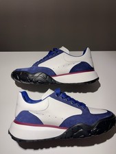 Alexander McQueen Oversized Court Trainer Blue White.