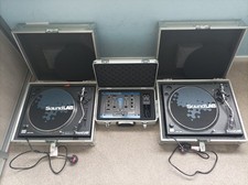 Twin dj record decks