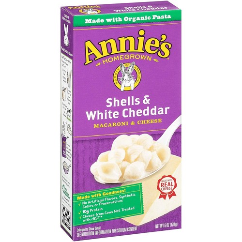 Annie shells white cheddar - &,