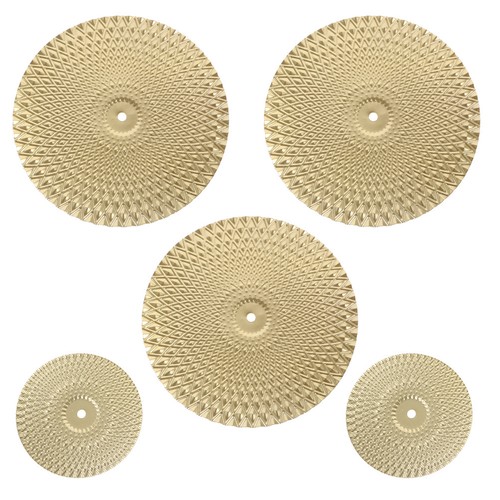 5pcs vibrant gold - vibrant, metal