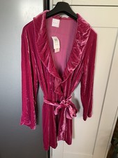 Per Una Crushed Velvet Luxurious Dressing Gown  Size 14 New With Tags (rrp £80)