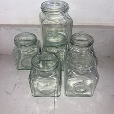 6 Hexagonal Glass Jars 300 Ml Ideal Wedding Table Flowers Crafts Jam Honey