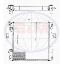 Radiator for forklift - forklift, truck