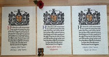 WW1 Memorial Scroll