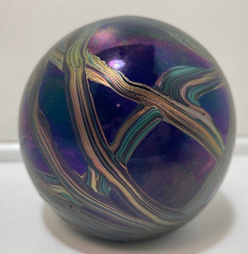 Glass art paperweight - glass,