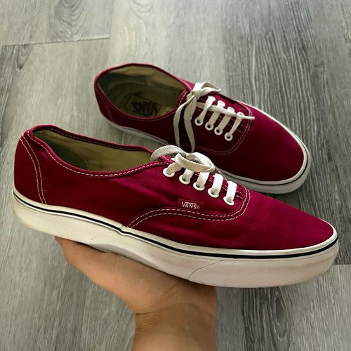 Vans authentic red canvas - vans,