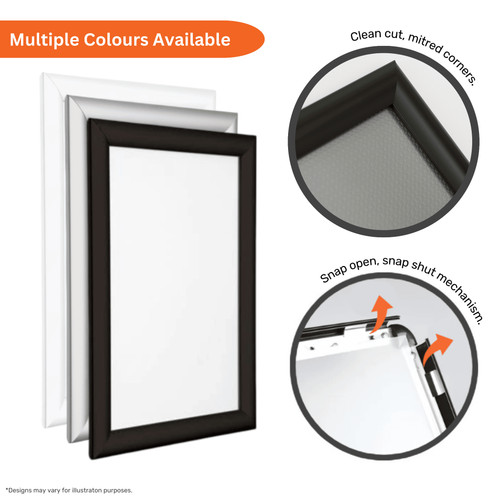 White poster snap frame - a0,