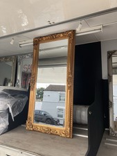 Louis Leaner Carved Mirror 176x90cm Gold/Gilt Frame with Bevelled Edge