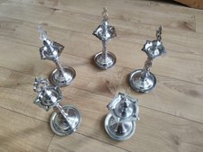 5 Oil lamps, diyas,  vilakkus