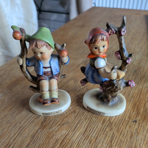 Hummel goebel apple tree - tree, girl