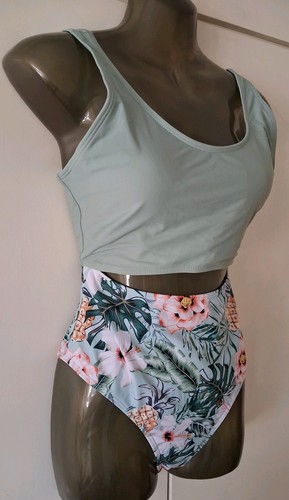 Lovely sage green - green, swimsuit