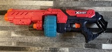 Zuru X Shot Turbo Fire Excel Red VGC Toy Dart Kids Foam Shoot Gun Blaster Fun