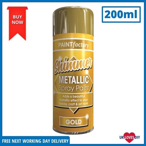 Metallic shimmering gold spray - gold,
