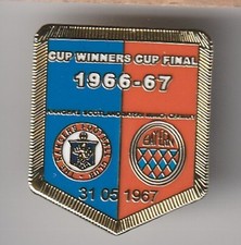Rangers v  Bayern Munich  ( ECWC Final 1966/67 ) - lapel badge butterfly fitting