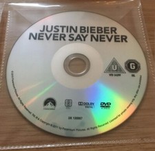 Justin Bieber DVD Never Say Never [Region 2] DISC ONLY 