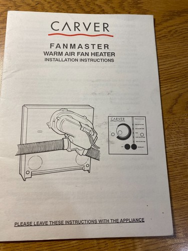 Carver fanmaster fan - fanmaster,