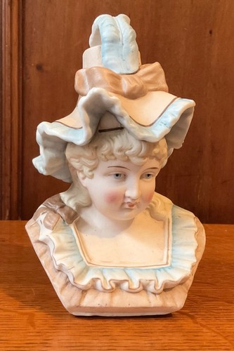 Victorian parian portrait bust - parian,