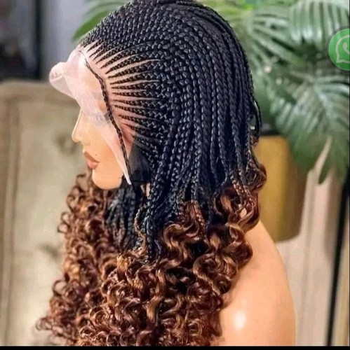 Two tone curly tip all - tip, back