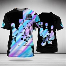 Bowling - Personalized Name 3D T Shirt - Bowling Shirt Men & Women S-5XL