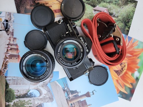 Black pentax 35mm slr - black, w/