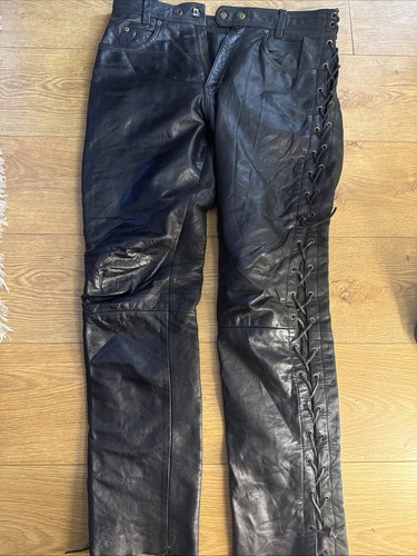 Motorcycle biker black leather - motorcycle,
