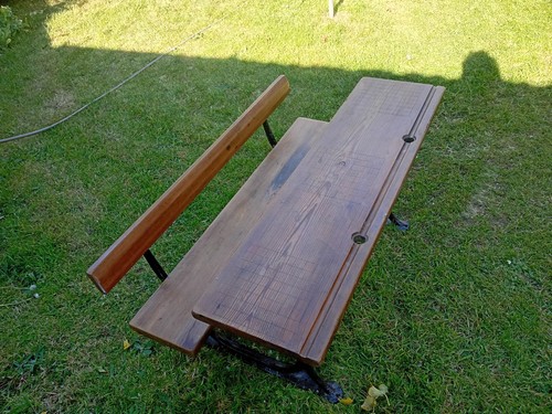 Victorian school bench - school, &