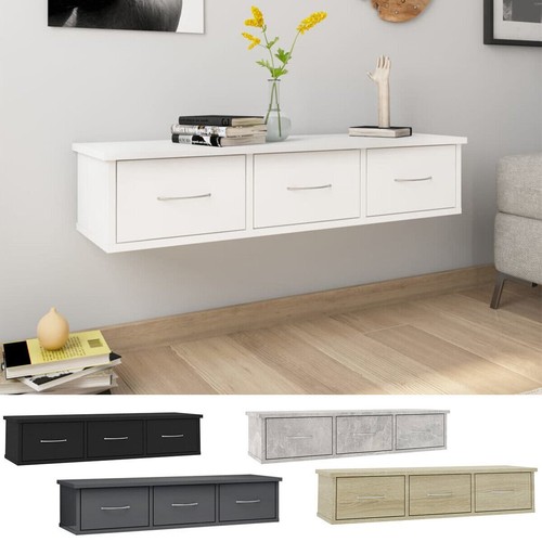 Wall mounted shelf drawers - wall, 3