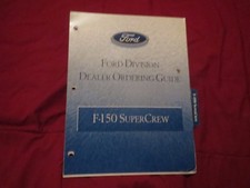 2001 FORD F150 SUPERCREW DEALERSHIP DEALER ALBUM ORDER GUIDE SALESMANS SHEETS SE