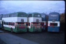 35mm slide 1974 Metro Bradford Buses In FKY265E Bolling Shed With copyright 4378