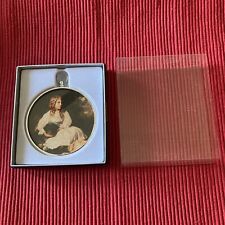 Peter Bates Miniature Silver Coloured Framed wall decoration - girl and dog