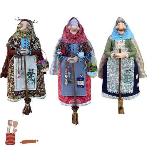Kitchen witch doll luck - kitchen,
