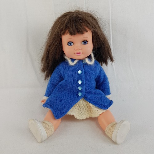 Jointed plastic girl doll with - plastic,