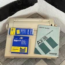 Brother Electronic Typewriter Word Processor AX-35 WORKING Vintage Retro Manual