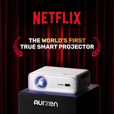 [NetfIix Officially & DoIby Audio] Aurzen Eazze D1 4K Supported Smart Projector