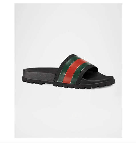 Gucci black rubber red - black,
