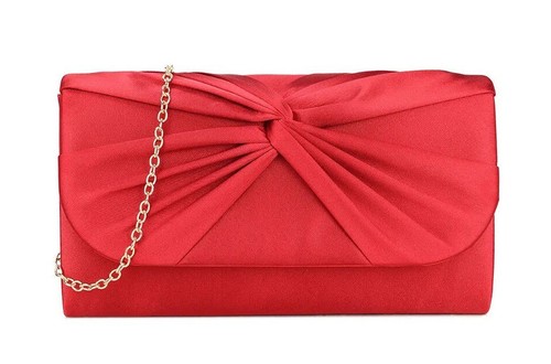 Women satin pleated evening - satin,