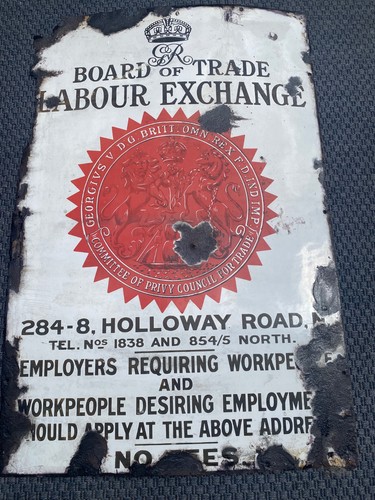 Vintage board trade labour - of,
