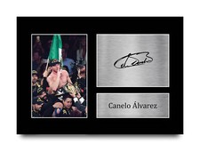 Canelo Alvarez Signed Pre Printed Autograph A4 Photo Gift For a Boxing Fan