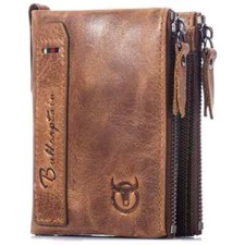 Mens Bifold Leather Zip Coin Long Wallet Multi Card Holder Purse Clutch Handbag
