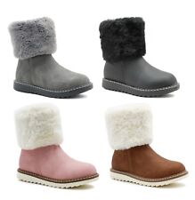 Girls Kids Winter Ankle Boots