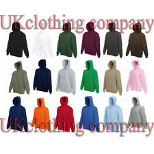 Fruit of the Loom Men's Hooded Sweatshirt - Plain Hoodie Blank Pullover Hoody