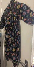 Girls Navy Floral Puddle Suit