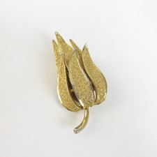 Exquisite Textured Gold Tone