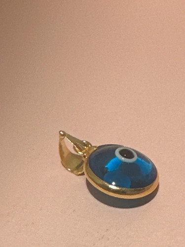 Evil eye pendant - pendant, gold