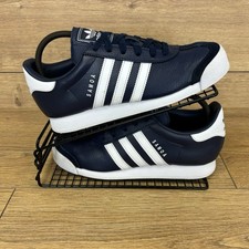 Adidas Shoes Men’s Size UK 7 Samoa Originals Trainers 80s Casuals Navy Leather