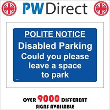 SIGN Polite Notice Disabled