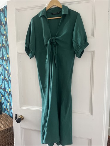 Zara emerald green dress size - zara,