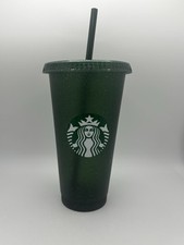 Starbucks Reusable Tumbler Cup with Lid & Straw – Matte Dark Green – 24oz Venti