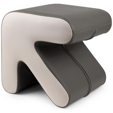 Gray White Napa Leather