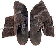 Footglove Brown suede knee